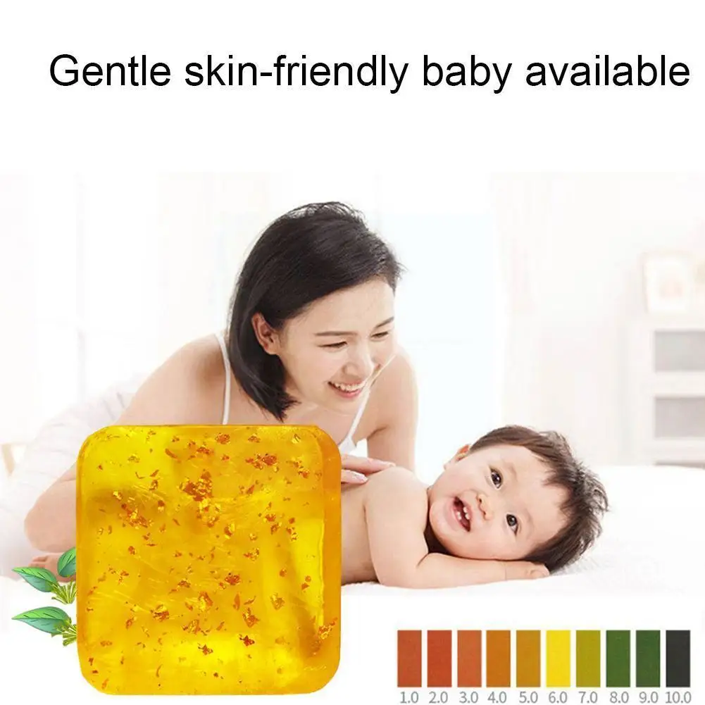 

120g Osmanthus Gold Leaf Soap Moisturizing Oil Control Body Soap Skin Care Wash Lightening Skin Essential Deep Clean Oil Fa W8e8