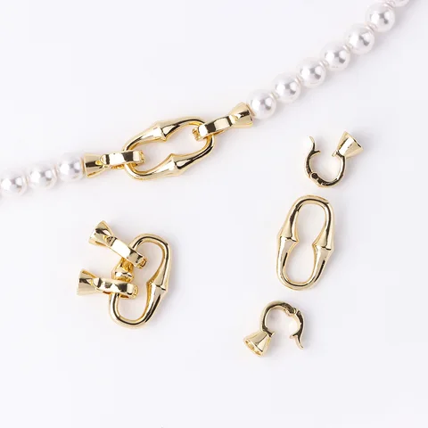 Двуглавая бамбуковая пряжка для украшений