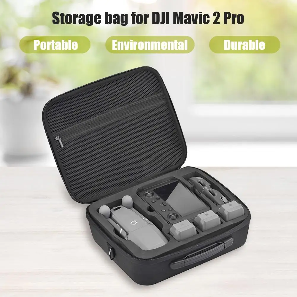 

Сумка-контейнер через плечо с жестким корпусом для DJI Mavic 2 Pro, пульт дистанционного управления с экраном и ремешком