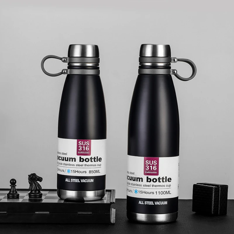 

1100 мл бутылки для воды 316 нержавеющая сталь вакуумная фляжка бутылка для воды для спорта на открытом воздухе портативная бутылка для джентл...