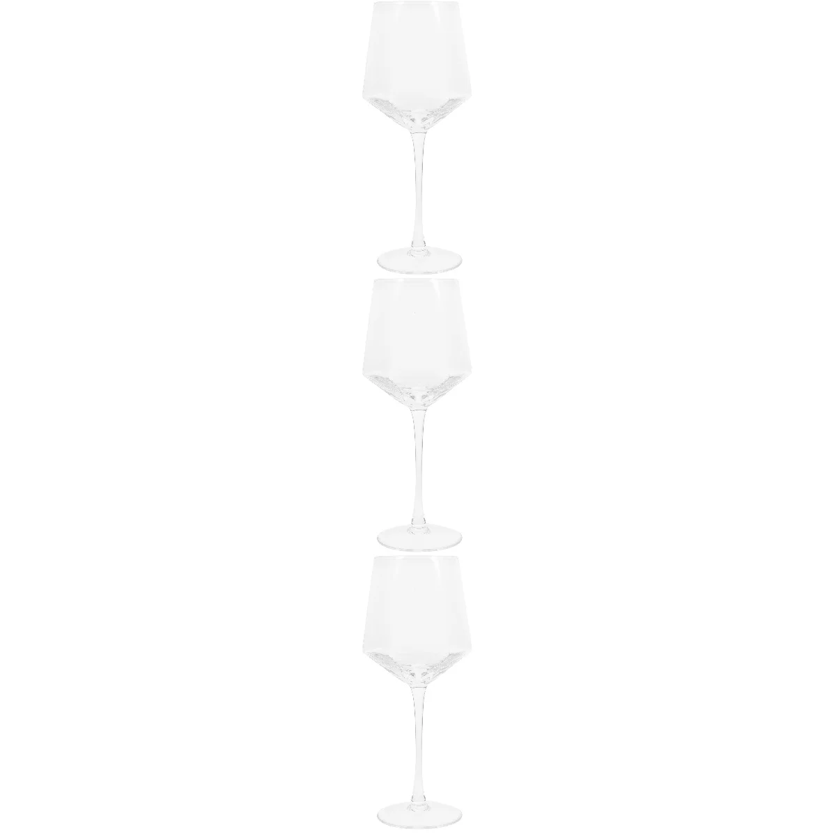 

3x Gift Clear Wedding Anniversary Stemmed Glass Glass for Party Home