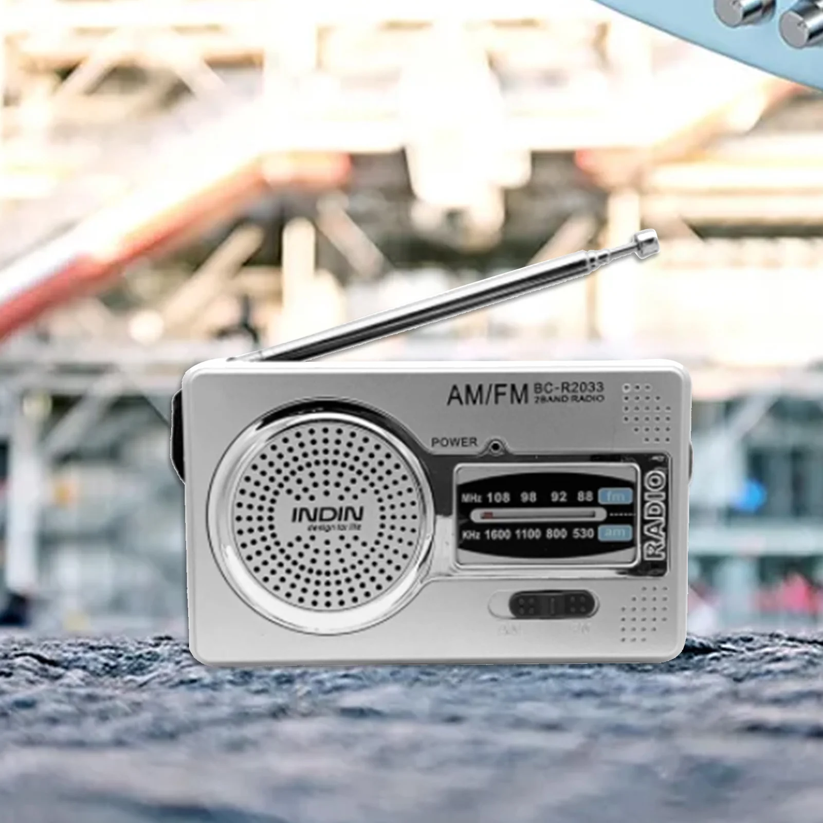 Портативное AM FM-радио на батарейках AA карманное радио громкий динамик