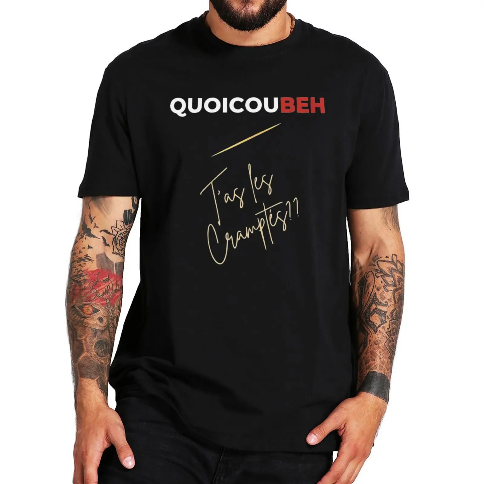 

Quoicoubeh Apayinye T Shirt Teenage Humor Slang French Texts T-shirts 100% Cotton Unisex O-neck Tee Tops EU Size