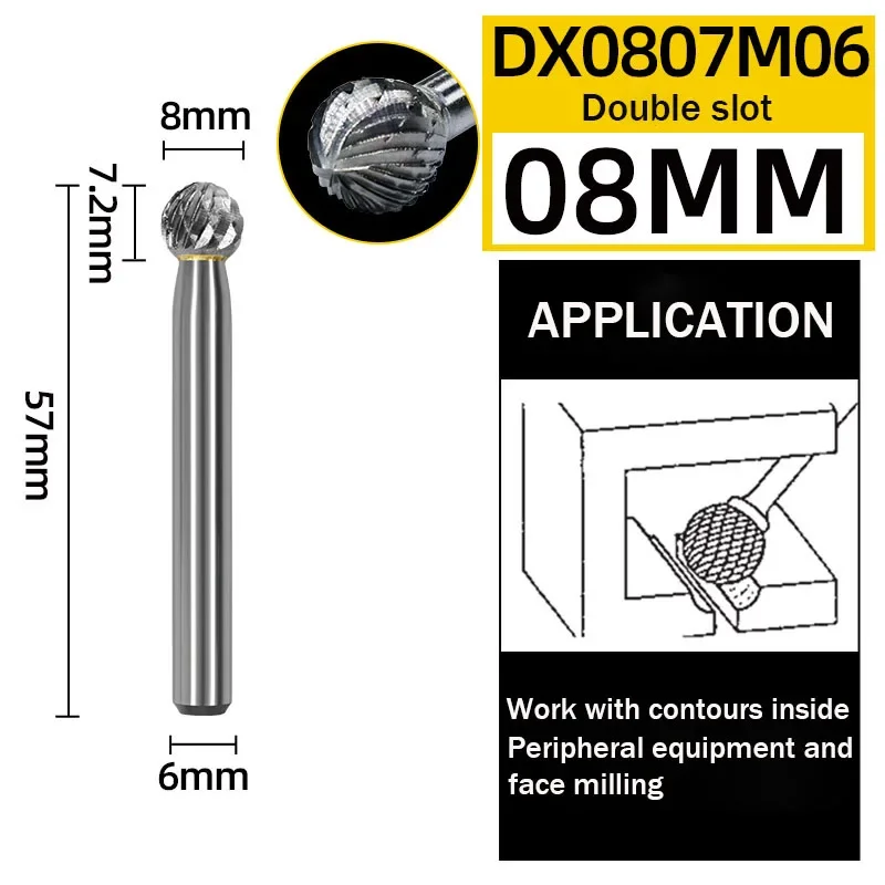 

HILIXUN Концевые сферические фрезы из твердого сплава 6-16 мм