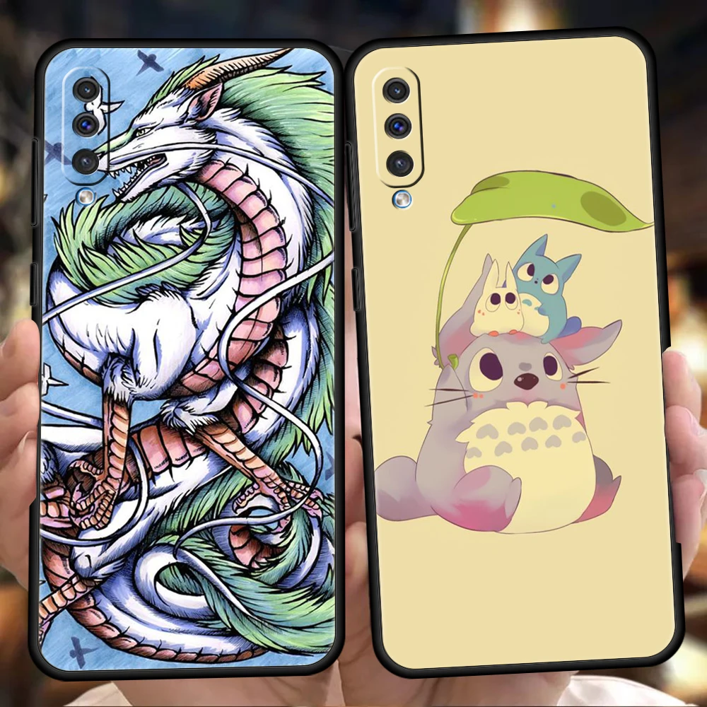 

Spirited Away Phone Case For Samsung Galaxy A53 A73 A33 A23 A13 A12 A22 A02 A50 A70 A20 A10 A20S 5G Black Silicone Cover Fundas