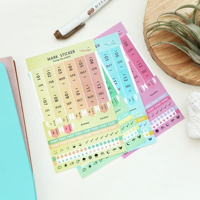 

8 листов, декоративные практичные наклейки