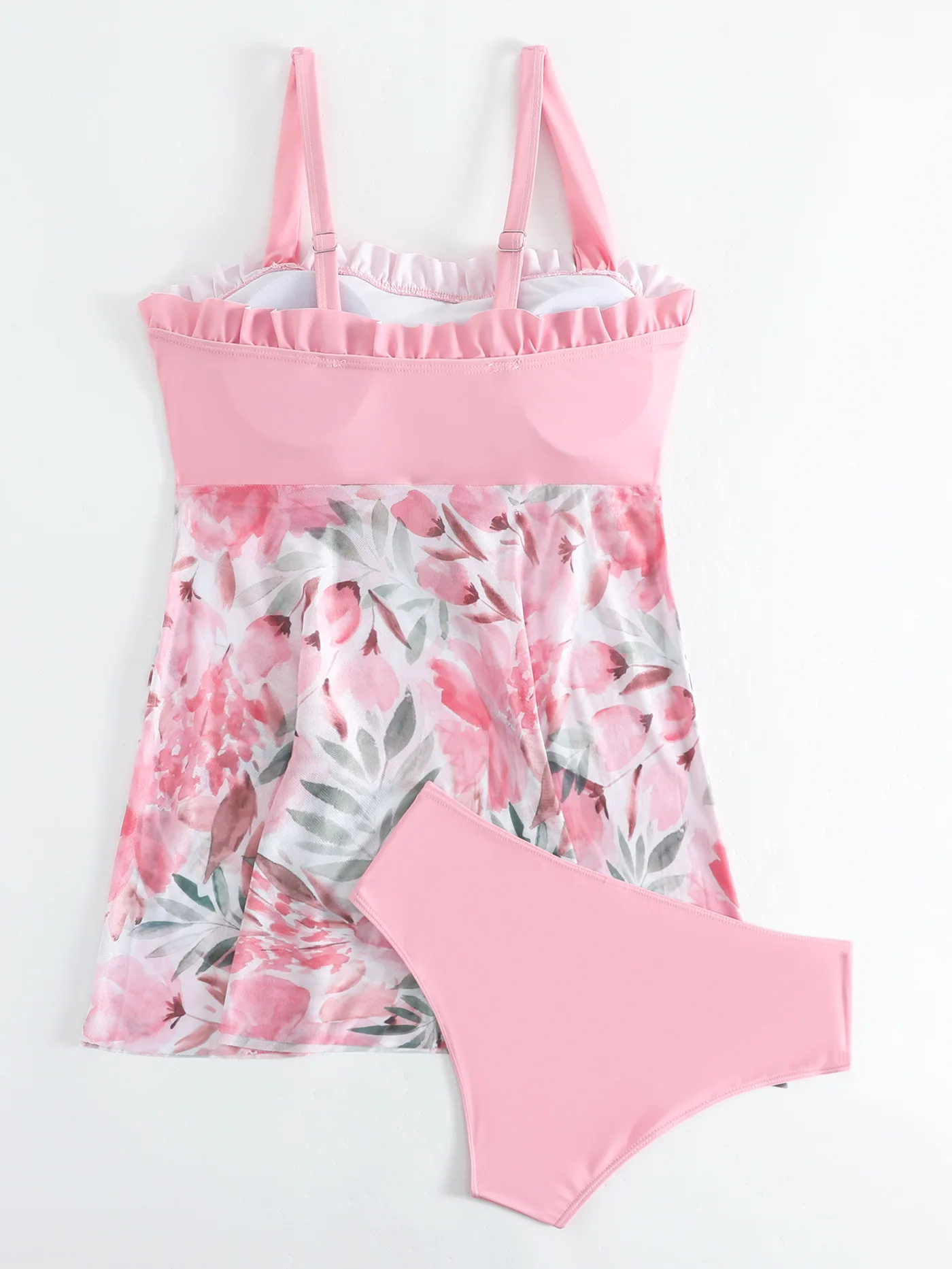 Фото Купальник-бикини больших размеров L-5XL с высокой талией, пуш-ап, для женщин, лето 2026, с эффектом утяжки живота, комплекты бикини №5