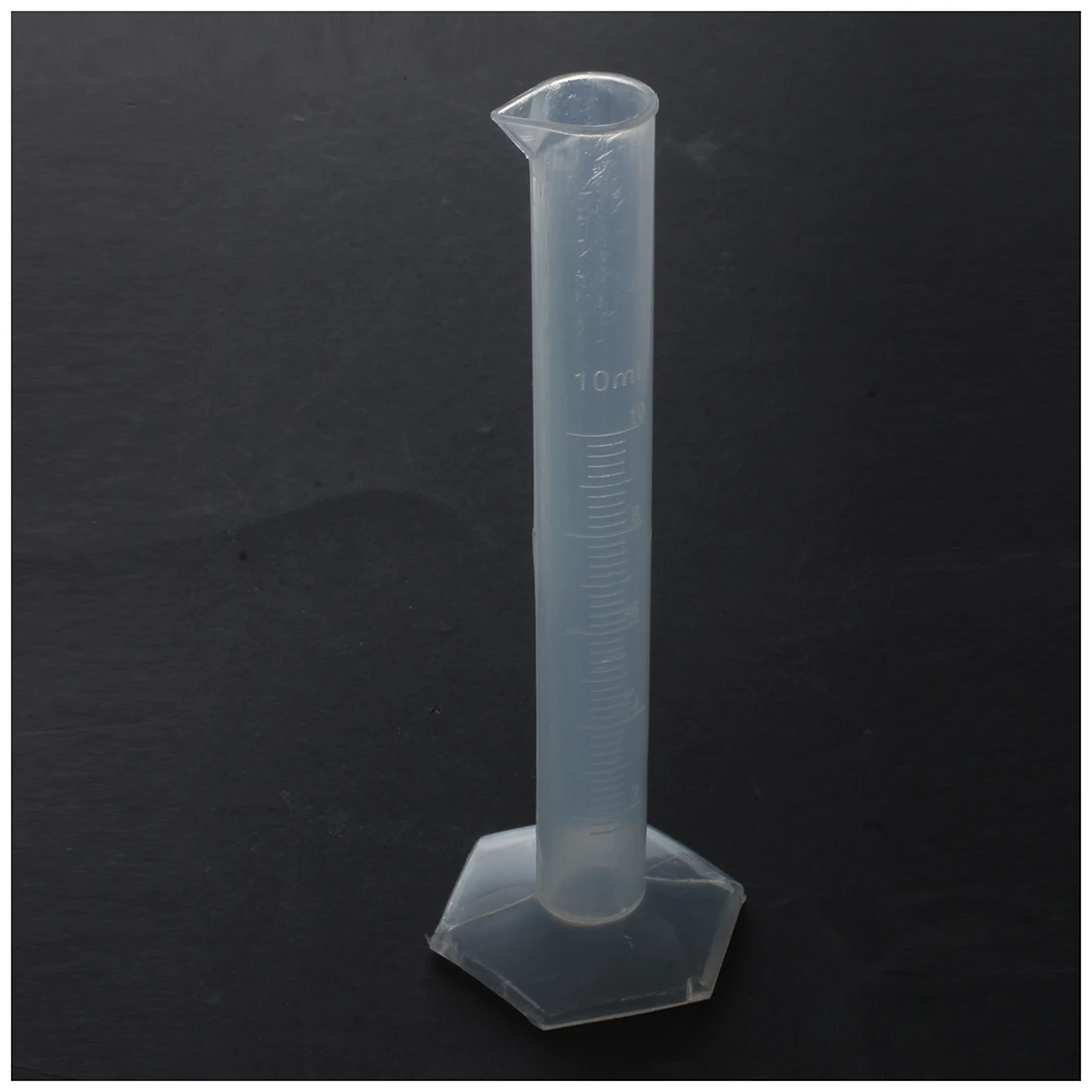 

Laboratory Hex Base 10mL Liquid Measurement Plastic Graduated Cylinder