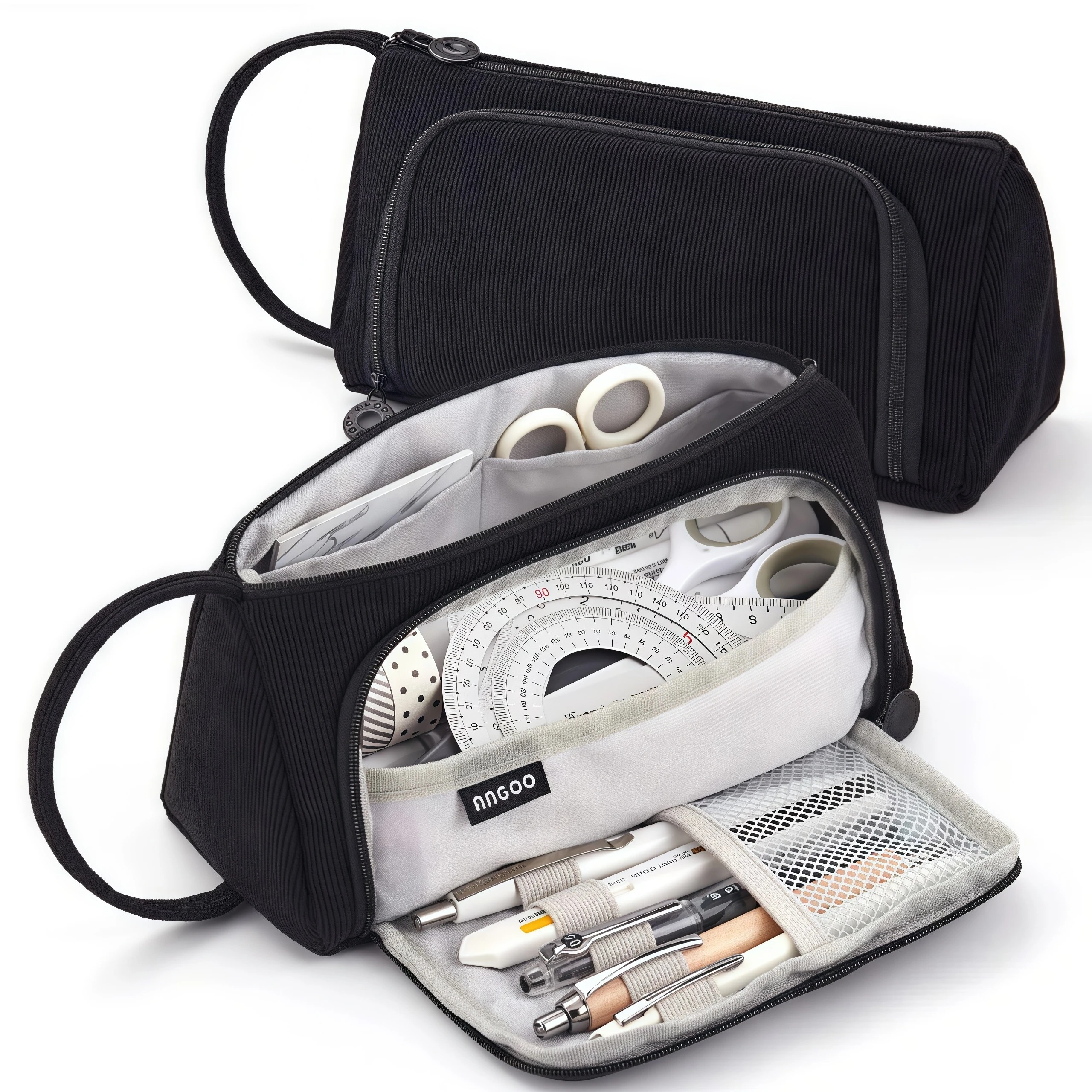 

Большой Треугольный Пенал, Многофункциональный, Портативный И Прочный, Подходит Для Студентов И Взрослых