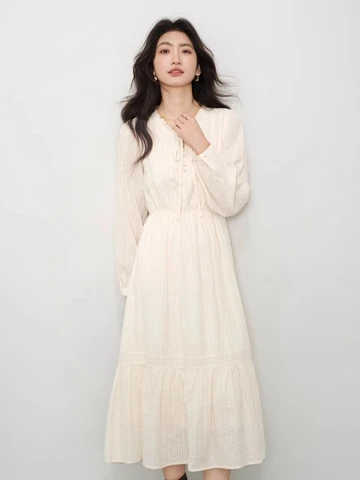 ALXNAN платье из хлопка для женщин  L57202