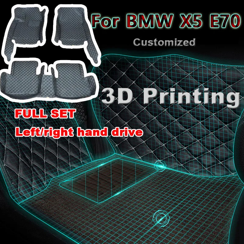

Car Floor Mats For BMW X5 E70 Five Seats 2008 2009 2010 2011 2012 2013 Foot Pads Automobile Carpet Cover Interior Accessories