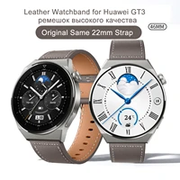 leather watchband for huawei watch gt 3 46mm gt3 pro gt 2 pro gt2 46mm band 22mm fashion leather strap for man women with box