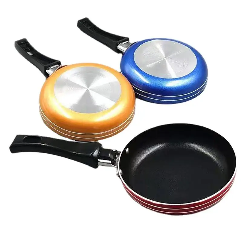 

Mini Frying Pan Nonstick Stainless Steel Mini Egg Pan Durable Comfortable Handle Moisture-proof Hygienic Omelet Frying Pan