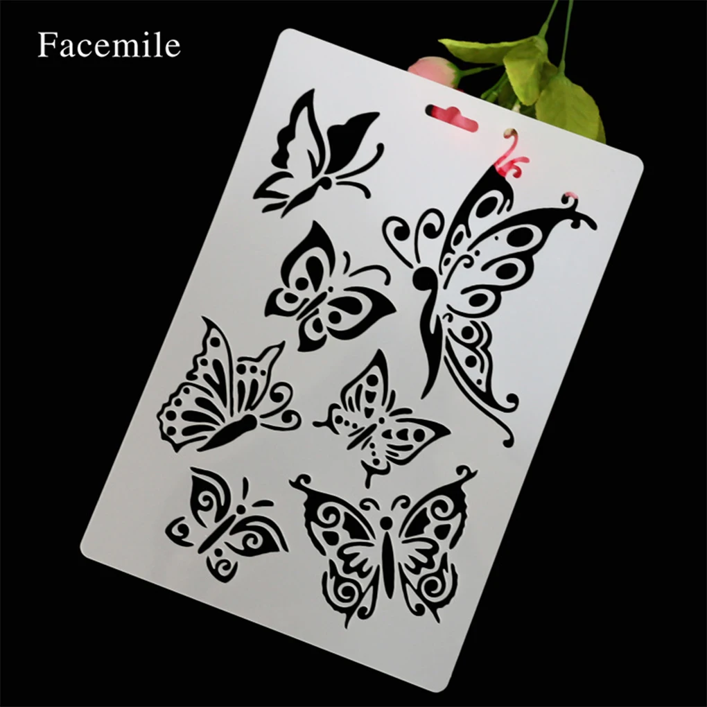 

Butterflies Stencils Decorative Cute Templates Mold Scrapbooking Album