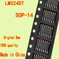 10 100pcs made in china lm324 lm324dr four way operational amplifier chip smd sop14 new spot
