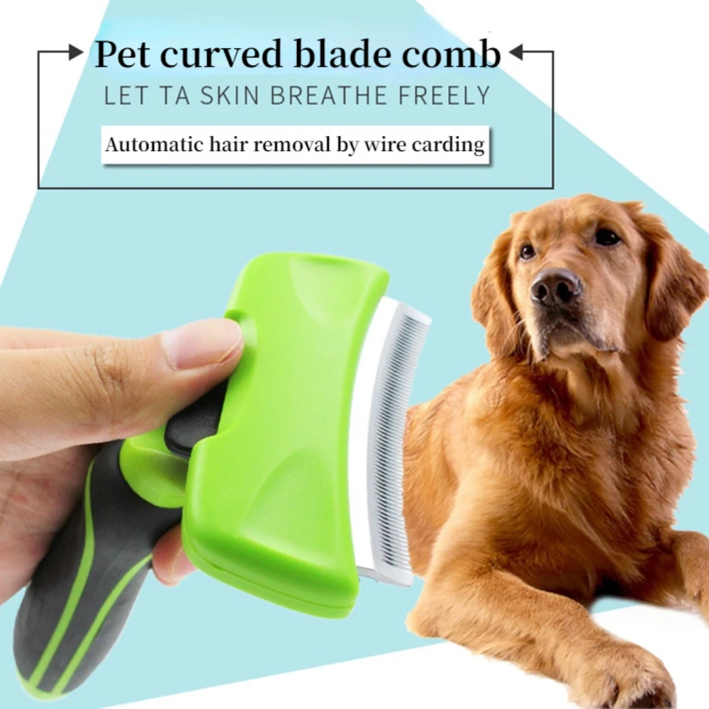 

Furmines Pet Hair Remover Combs Cat Grooming Brush Deshedding Tool Comb Edge Trimming Dog Cat Rake Removal Combs