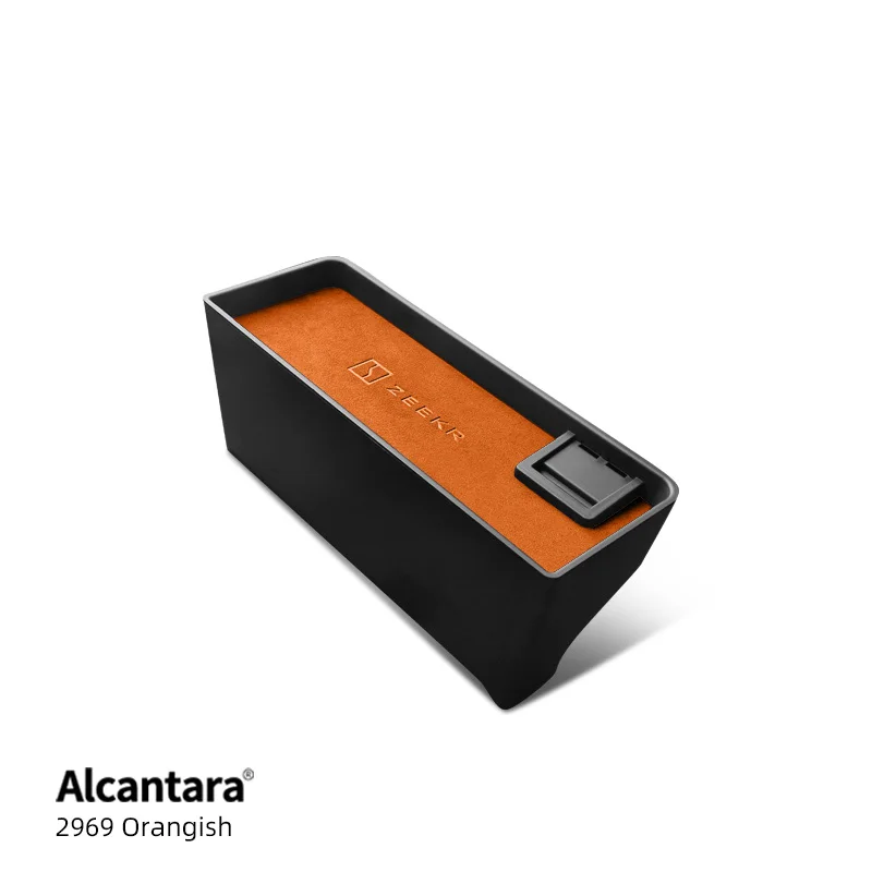 

Ящик для хранения инструментов из АБС-пластика Алькантара для ZEEKR 001, двойное хранилище, аксессуары для автомобильного интерьера