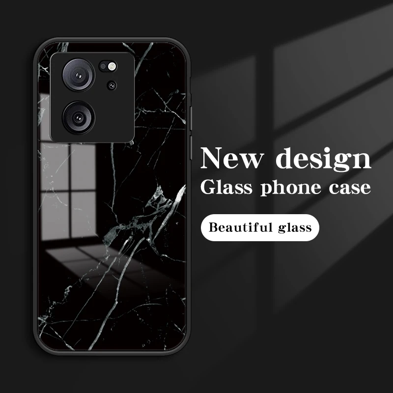 Чехол для Xiaomi Mi 13T Pro роскошный защитный чехол из твердого закаленного стекла с
