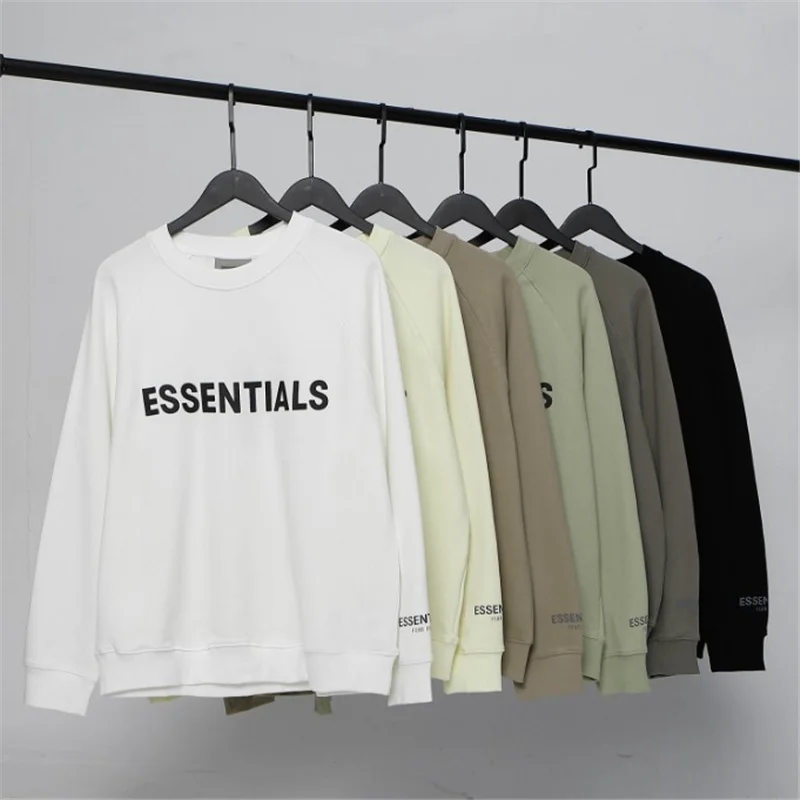 

ESSENTIALS 1:1Hoodies Sweatshirts Cotton Rubber Printing Thin Oversized Hoodie Men/Women Hip Hop High Quality Streetwear Tops