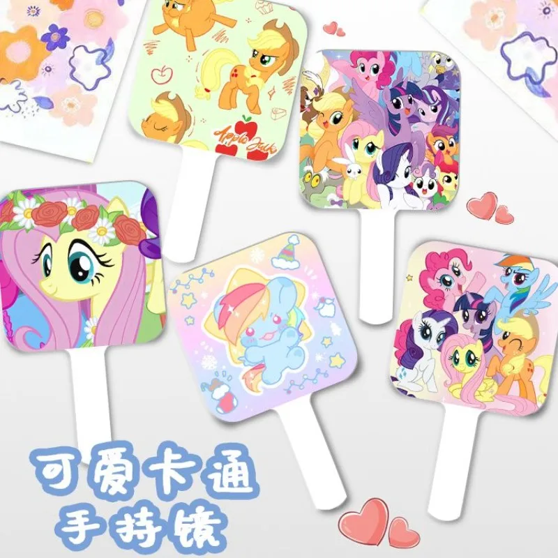 Ручное зеркало для макияжа с рисунком My Little Pony Twilight Sparkle Pinkie Pie портативное милое