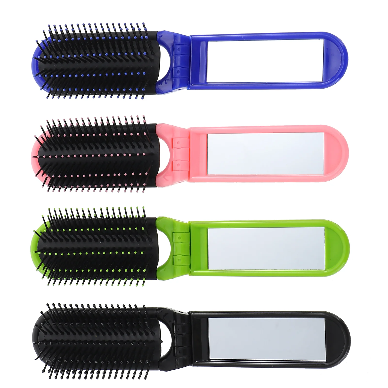 

Hair Brush Comb Travel Pocket Mini Mirror Folding Compacthairbrush Foldable Collapsibleportable Brushes Detangling Purse