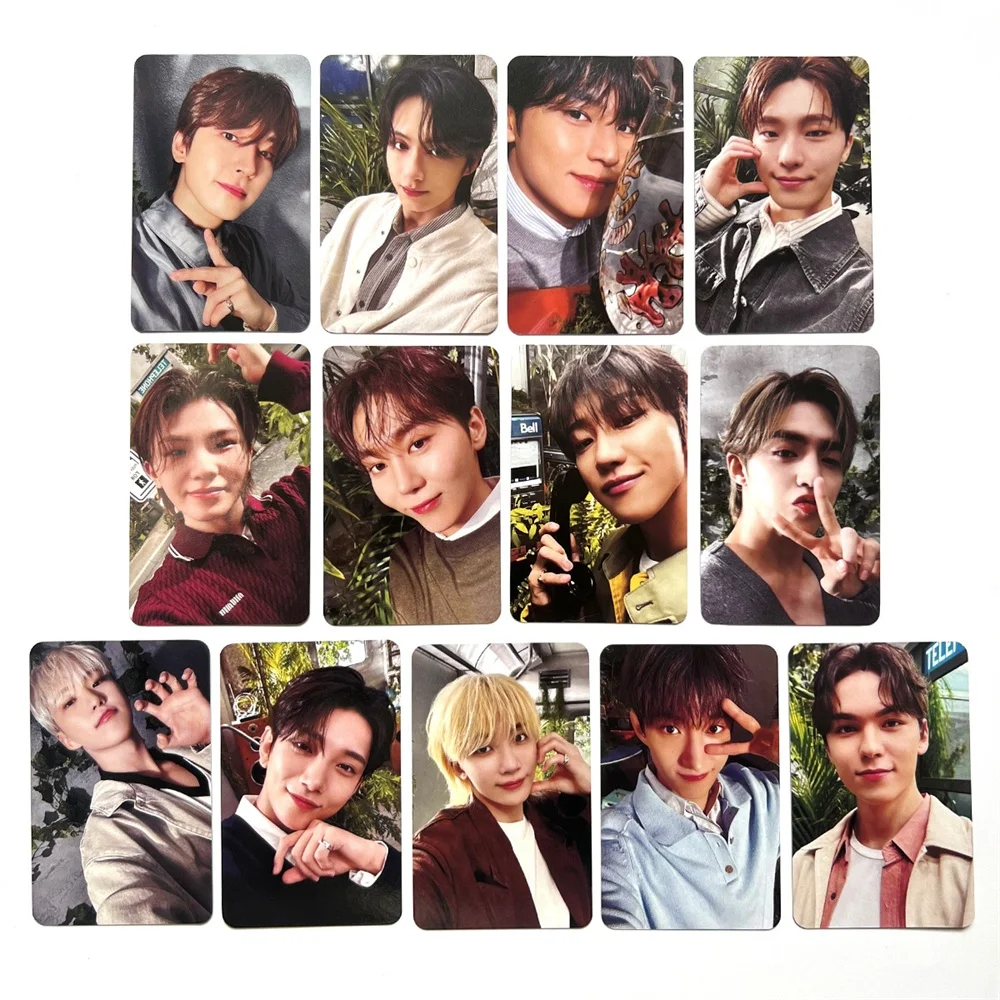 Kpop Idols Wonwoo Jeonghan 4-й японский альбом Shohikigen Carat Photocard Двусторонняя печать Яркая