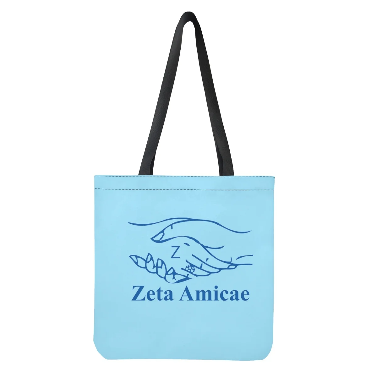 Zeta Amicae Sorority Gift Totes Bag for Women Shoulder Friends of Zeta Design Portable Ladies Shopping Handbags Beach Wholesale