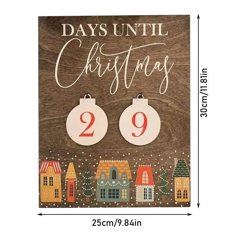 Рождественский календарь обратного отсчета декоративное украшение для