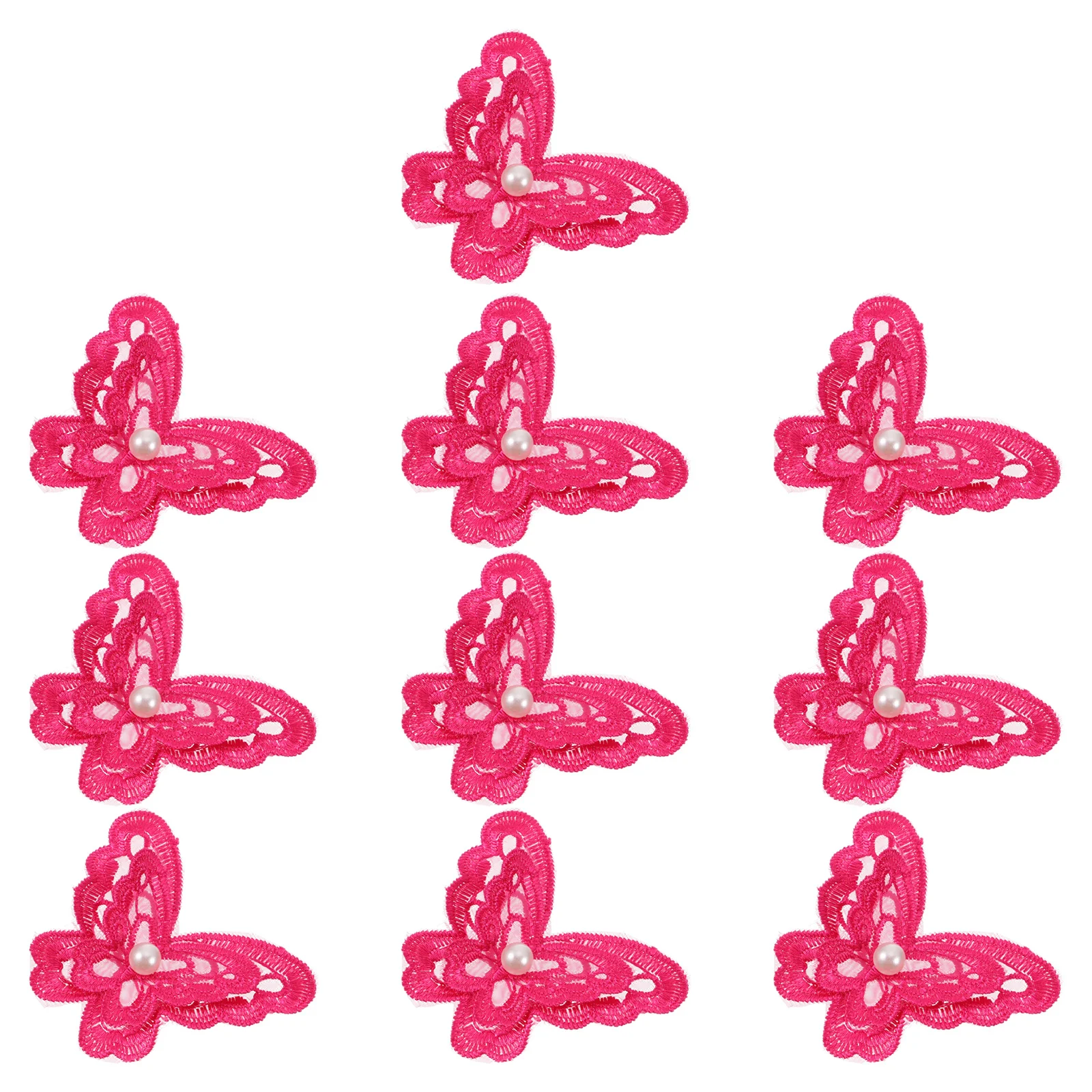 

10 PCS Shirt Patch Handbag Patches Flower Decals Floral Decor Butterfly Clothes Organza Fabric Embroidered Animal Iron