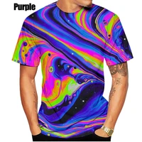 2022 newest 3d printing rainbow t shirt funny short sleeved tees menwomen tops pullover tee