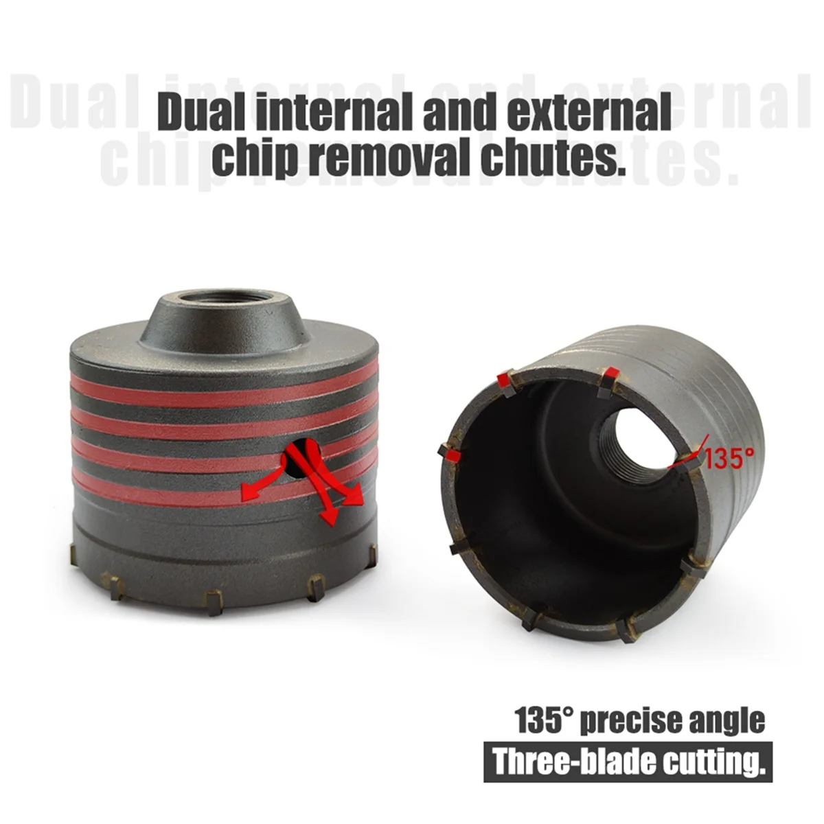 Набор сверл SDS Plus для перфоратора комплект насадок отверстий в стене с круглым