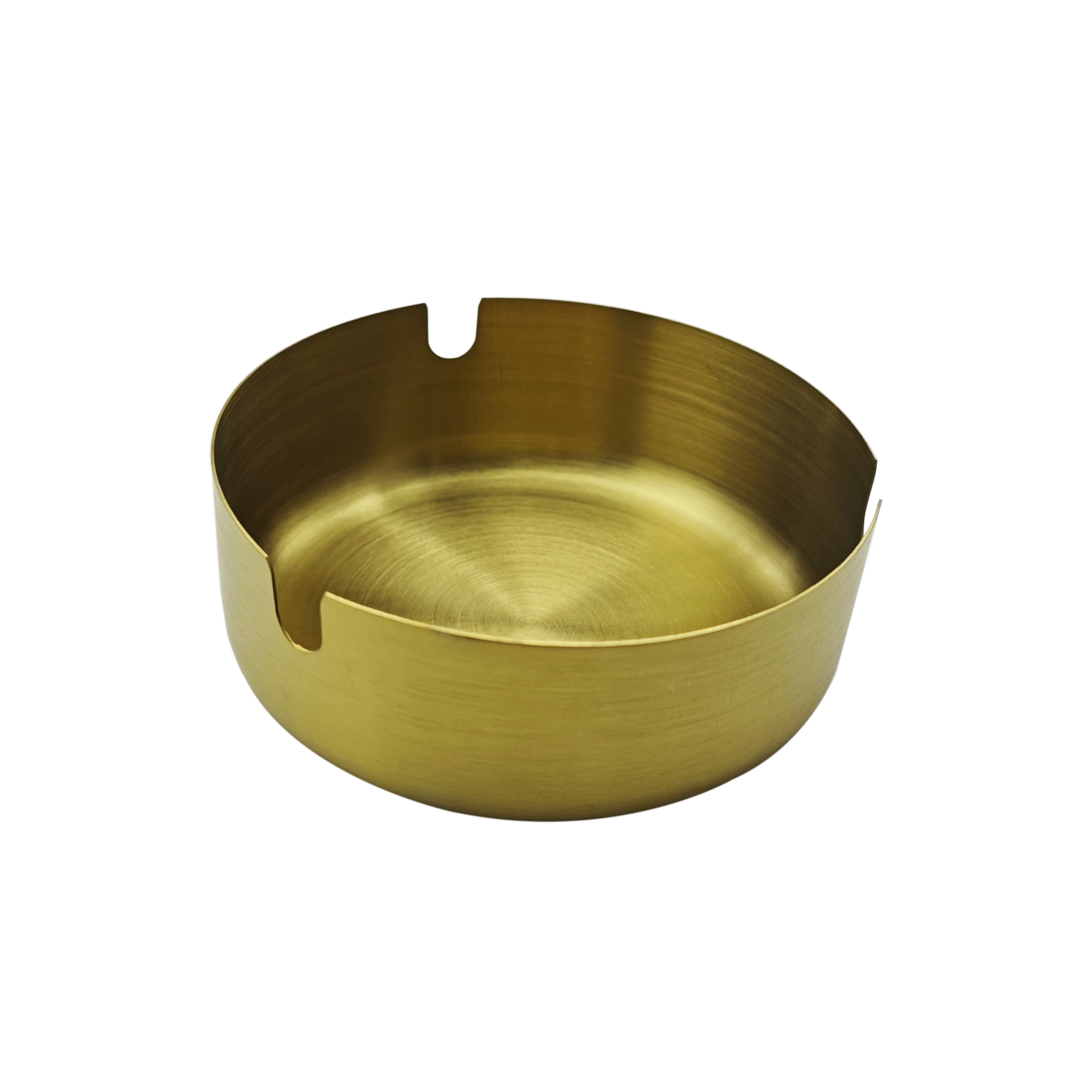 Оптовая продажа пепельница из нержавеющей стали с титановым золотом портативная