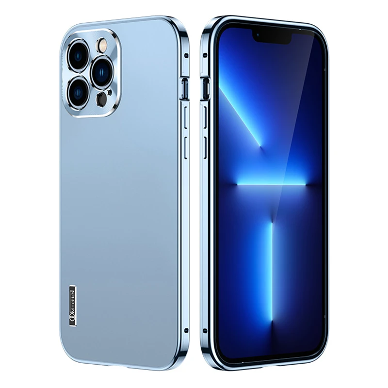 

Новинка 2022, высококачественный роскошный титановый металлический чехол для iPhone 13Pro Max, iPhone 11, 12, 13, металлические линзы, Противоударная задня...