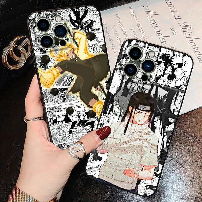 

Anime NARUTO Phone Case For Funda iPhone 11 13 Pro Max 12 Mini X XR XS SE 2020 5 6 6s 7 8 Plus Back Celular Liquid Silicon Soft