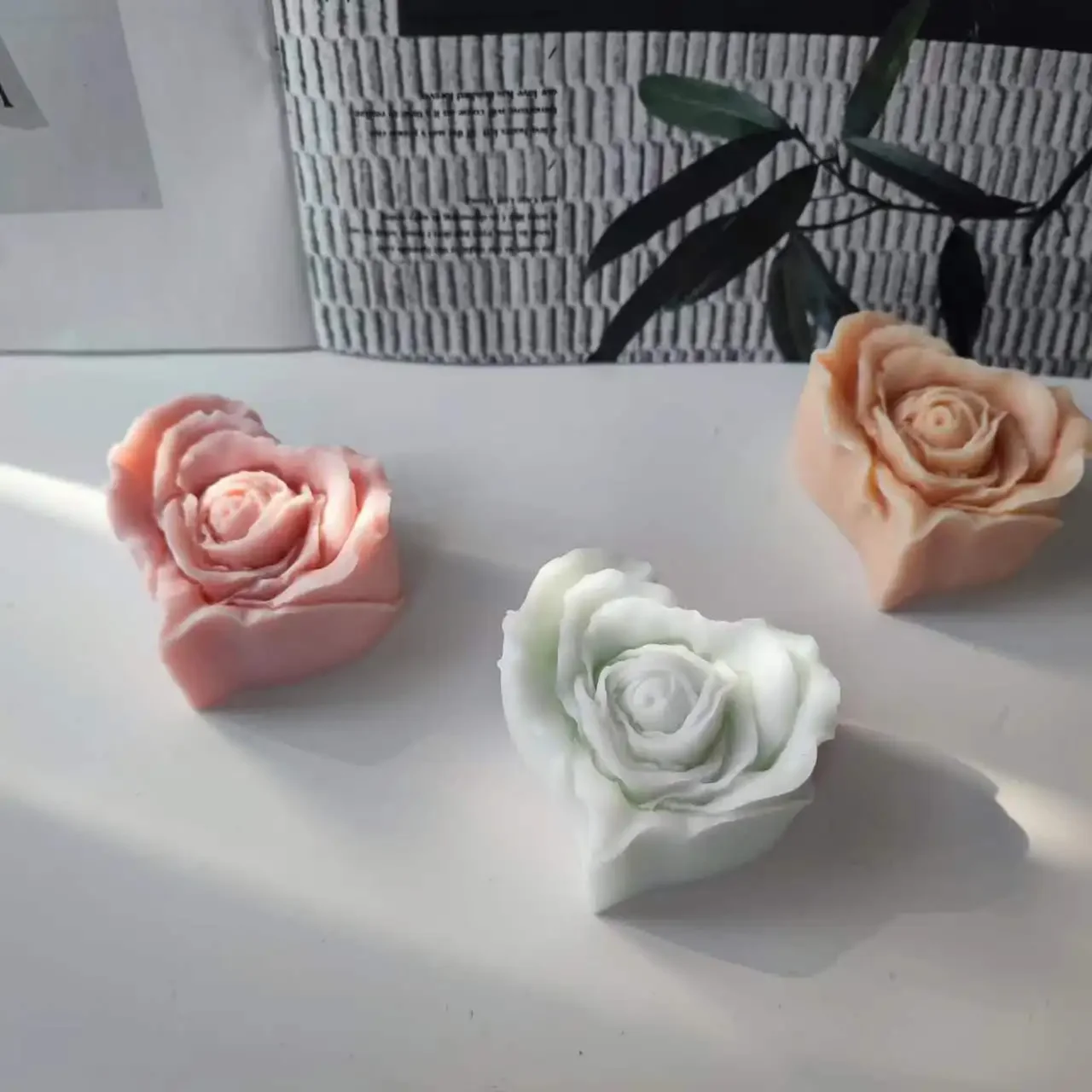 Силиконовая форма для цветов розы в форме сердца цветочного торта инструменты