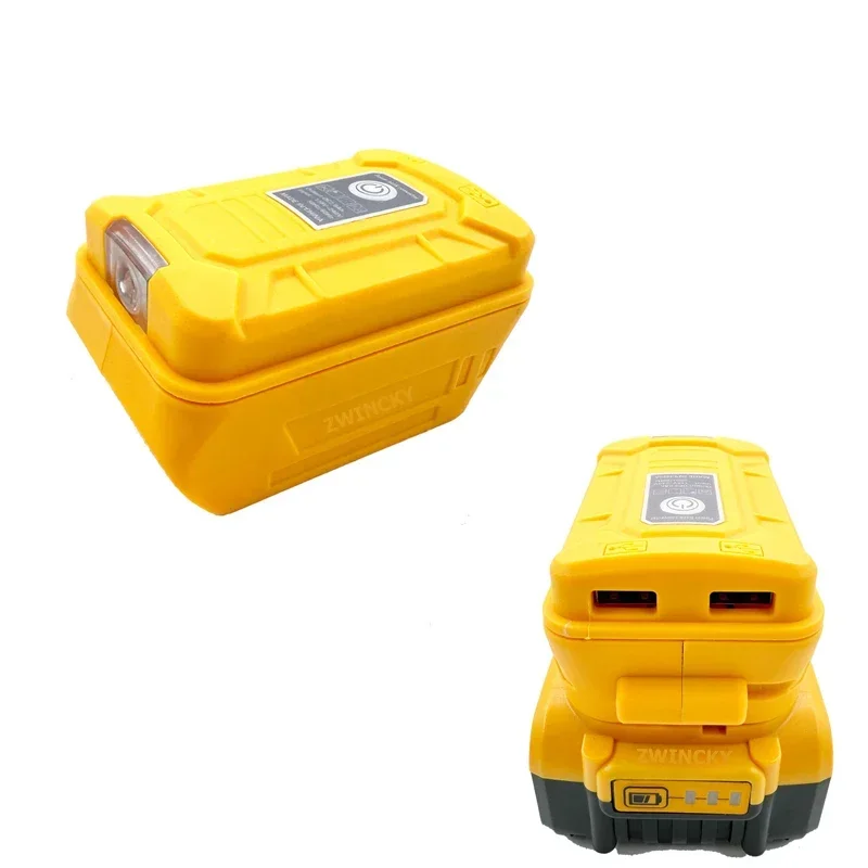 USB-адаптер для зарядки Dewalt литий-ионный аккумулятор 18 в 20 с двумя USB и быстрой