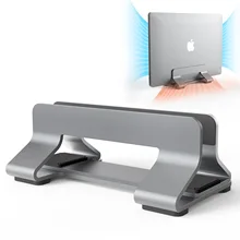 Vertical Laptop Stand Tool-Free Adjustable Aluminum Laptop Stand Holder Vertical Width From 0.35
