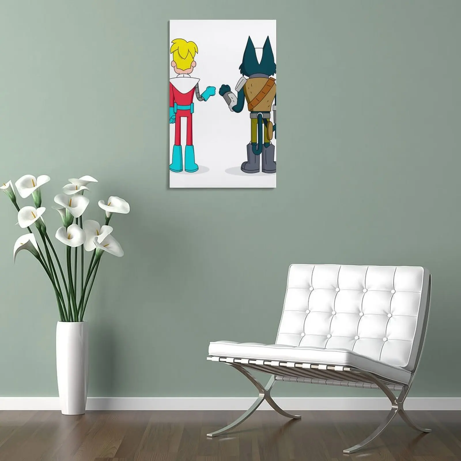 Печать на холсте &quotGary and Avocato fist bump&quot