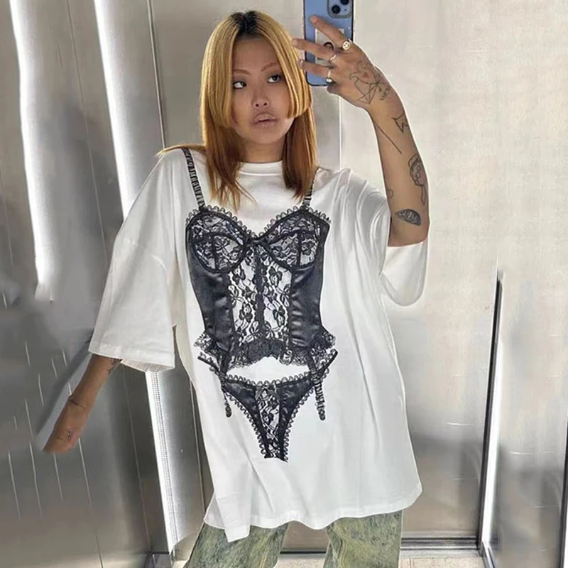 Футболка женская хлопковая оверсайз с коротким рукавом и надписью