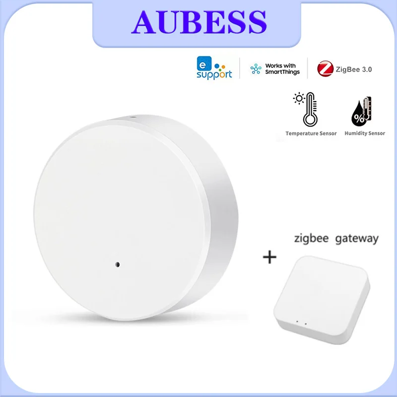 

Умный датчик температуры и влажности Ewelink Zigbee, комнатный гигрометр, термометр, дистанционное управление, работает с Zigbee Gateway 2022