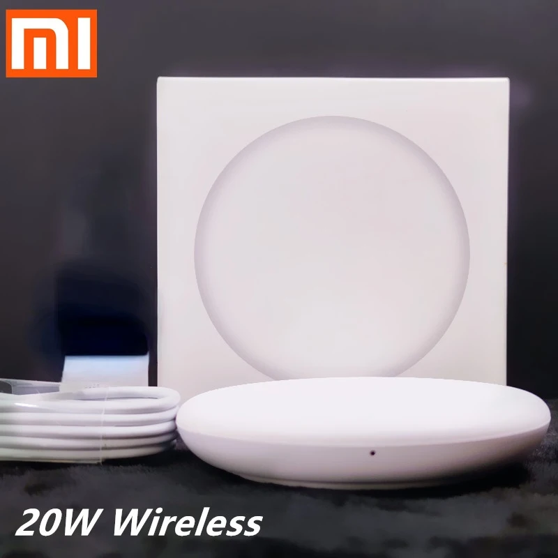 Новое беспроводное зарядное устройство Xiaomi 20 Вт умное быстрое Qi для Mi 9 Mix 3 2s