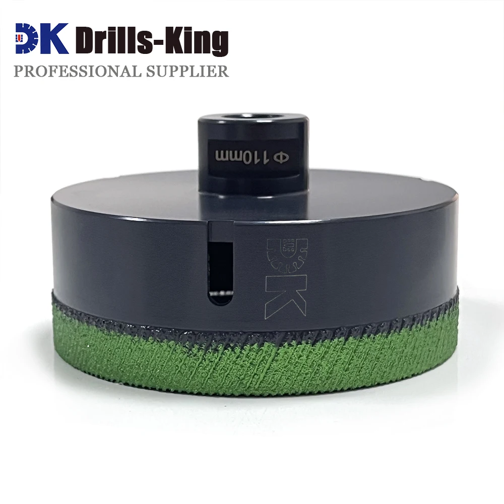 Сверла-Король, 1 шт., 110 мм, алмазное сверло, коронки для сверления плитки, фарфора, керамики, мрамора, кольцевая пила M14, открывалка для отверстий с резьбой