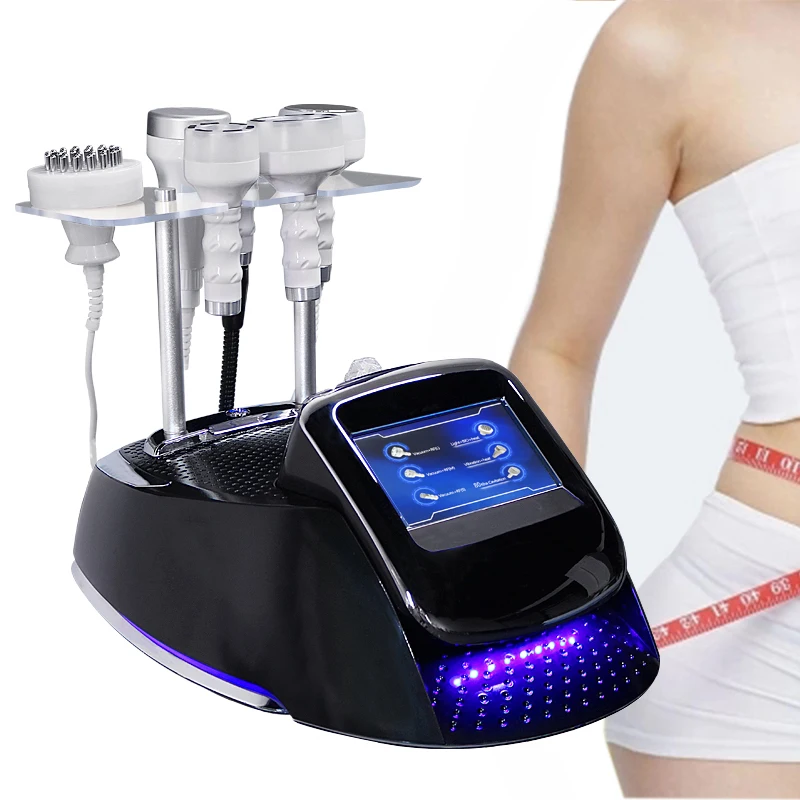 

NEW 6 in 1 Ultrasonic 80K Cavitation Radio Frequency RF Face Lifting Weight Loss Slimming Machine Vibration Vacuum Body Massager