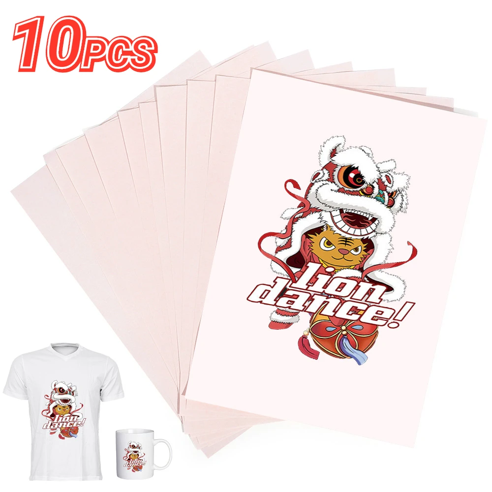

10PCS Thermal Transfer A4 Paper Tattoo Stencil Copier Carbon Thermal Papers For Clothes Cup Pattern Printing A4 Paper Size