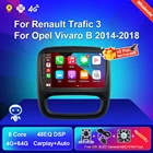 Автомагнитола 2DIN на Android 10 для Renault Trafic 3, Opel Vivaro B 2014-2018, с охлаждающим вентилятором, Mirrow Link