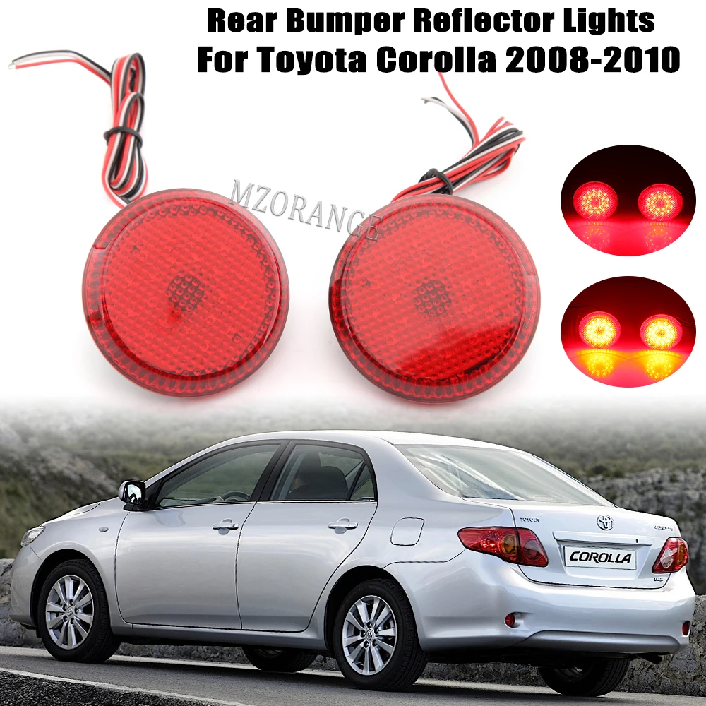 

Светодиодные фонари для заднего бампера для Toyota Corolla 2008-2010, для Nissan Qashqai, для Pathfinder, задний стоп-сигнал, стоп-сигнал, 2 шт.