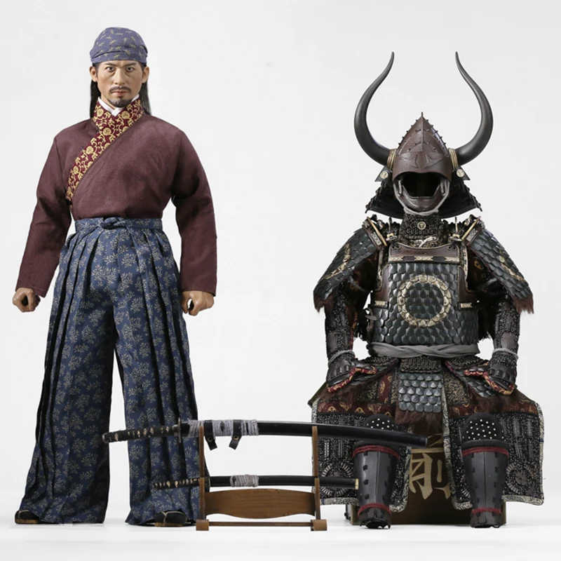 

POPTOYS EX031 1/6 Brave Samurai Figure Model 12'' Male Soldier Action Figure Body Doll Full Set Toy Hobby Collection