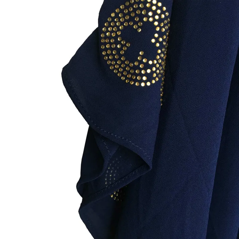 Women Muslim Dresses Chiffon Pakistani Hoodie Diamond Kaftan Robe Islamic Longue Hijab Dress New Arabe Jilbab Musulmane Clothing