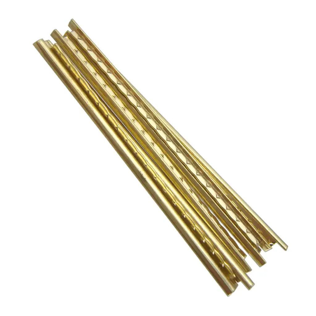 

Pack of 19 Brass Fret Wires Fretwire Golden for 39inch Classical Guitar Neck Fretboard Parts