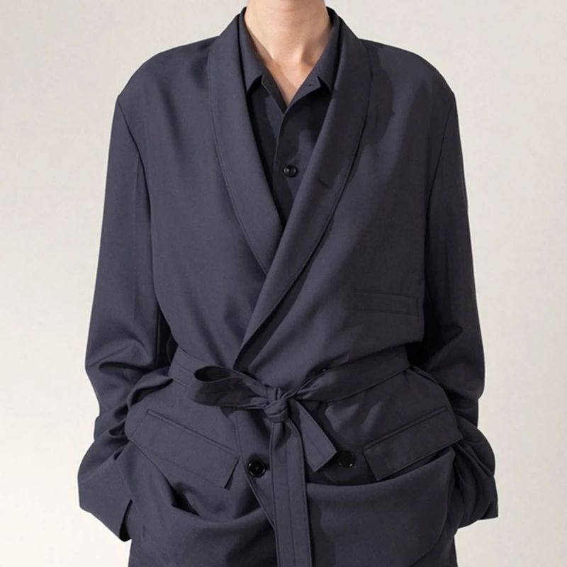 

Women Simple Loose Straight Blazer Double Breasted Long Sleeve Solid Color Ladies Suit Coat